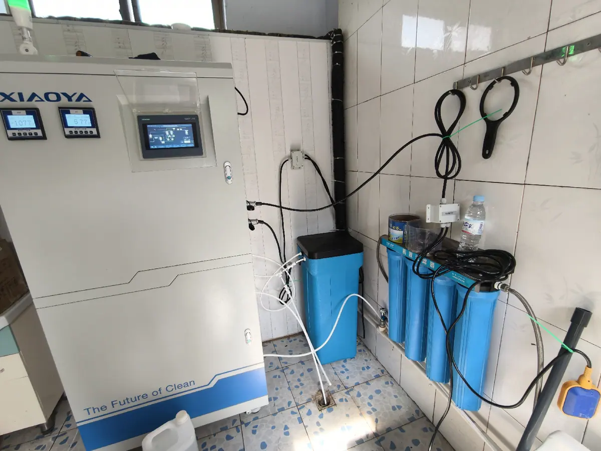 Salt-type HOCl generator and water treatment equipment at the Malaysia installation
